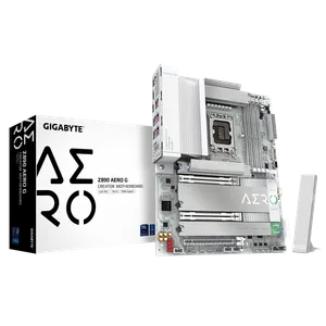 Gigabyte Z890 AERO G LGA1851, 4x DDR5, 2x PCIe 5.0 x16 (x16, x8) with PCIe UD Slot X, 5 x M.2 Slo...