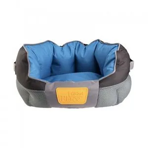 Gigwi krevet za pse Durable Oxford Plavo - Crni M