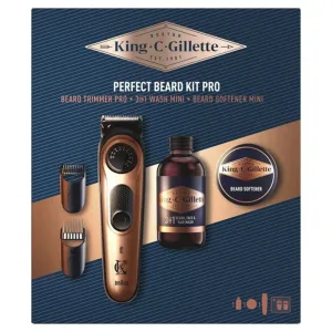Gillette King C Perfect Beard poklon set (trimer za bradu, sredstvo za pranje brade 60ml i balzam...