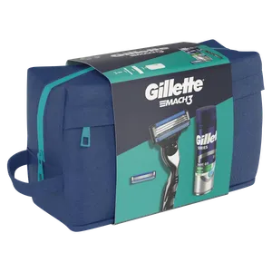 Gillette Mach 3 brijač + dopuna + Series Gel 200ml sa neseserom