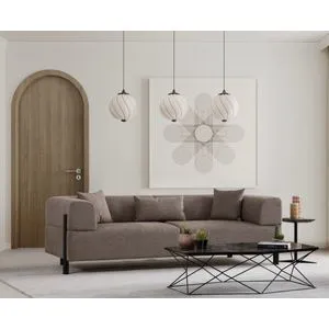 Gio 3 Seater - Brown Brown 3-Seat Sofa