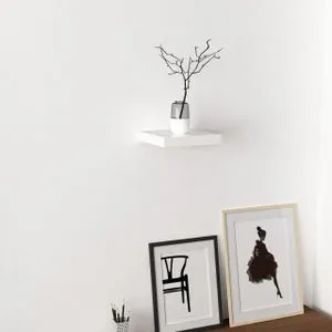 Gizli 23 - Bright White White Wall Shelf