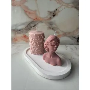 Glamour Candle 39ST Pink
White Candle Set (3 Pieces)