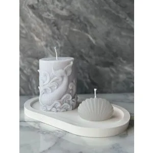 Glamour Candle 40ST Grey
White Candle Set (3 Pieces)