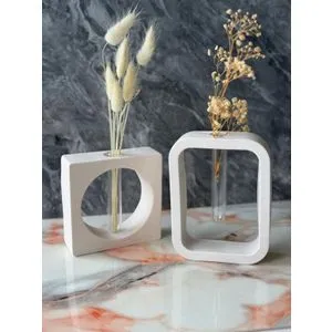 Glamour Candle 6ST Grey
White Vase Set