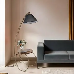 Güler Eskitme Lambader Pramit Hasır Siyah Abajurlu Walnut
Black
Gold Floor Lamp