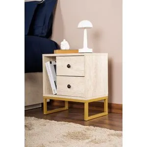 Glimmer - Travertine, Gold Travertine
Gold Nightstand