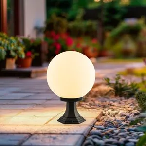 GLORIA-14084-25-A Black Outdoor Floor Lamp