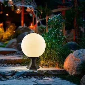 GLORIA-14085-30-A Black Outdoor Floor Lamp