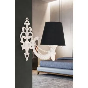 Gloria - Black, White Black
White Wall Lamp