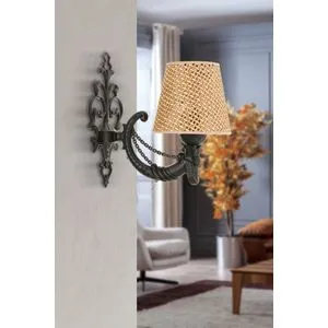 Gloria Hazeran - Natural, Black Natural
Black Wall Lamp