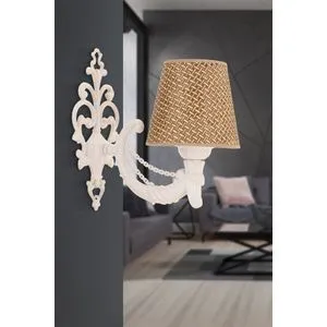 Gloria Hazeran - Natural, White Natural
White Wall Lamp