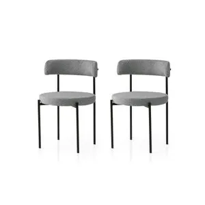 Gını - 4012 V2 Black
Dark Grey Chair Set (2 Pieces)