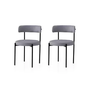 Gını - 4013 V2 Black
Dark Grey Chair Set (2 Pieces)