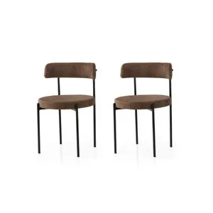 Gını - 4019 V2 Black
Brown Chair Set (2 Pieces)