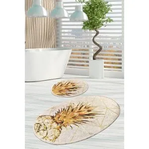 Gold Pine Multicolor Bathmat Set (2 Pieces)