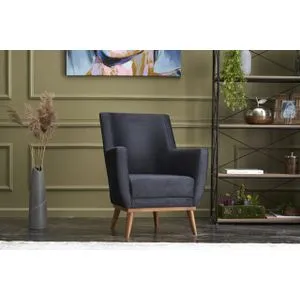 Gonca - Anthracite Anthracite Wing Chair