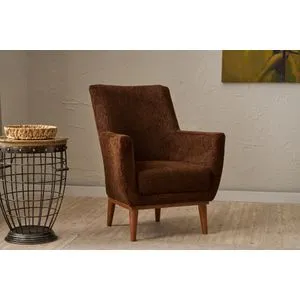 Gonca - Brown Brown Wing Chair