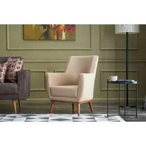 Gonca - Cream Cream Wing Chair