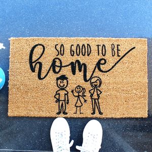 Good To Be Home Brown
Black Coco Doormat