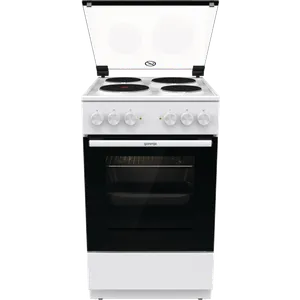 Gorenje GE5A21WH  Električni šporet sa ringlama, Konvencionalna rerna, Širina 50 cm, Bela boja