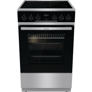 Gorenje GEC5C61XPA Staklokeramički šporet, Multi-funkcionalna rerna, Teleskopske vođice, 50 cm, Inox