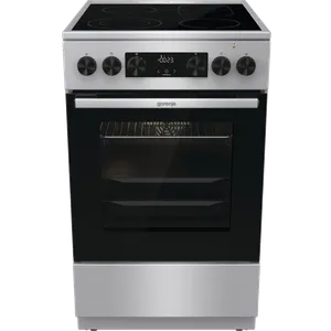 Gorenje GECS5C70XA Električni šporet, Staklokeramička ploča, Multisistemska, Širina 50 cm, Inox