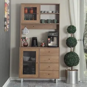 Grano 96 - Caucasian Oak Caucasian Oak Multi Purpose Cabinet