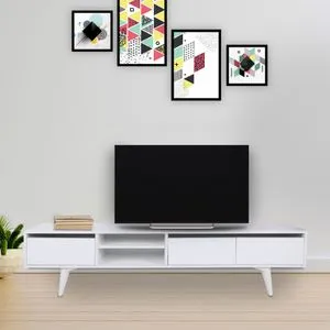 Graz White TV Stand