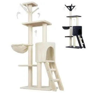Grebalica za mačke 138cm XL biege