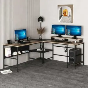 Greta RGB - Crni Radni Sto