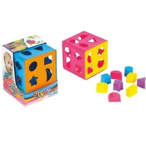 Guclu Edukativna Kocka Za Bebe Sorter Oblika 14x14x14cm 2825 (1/24)