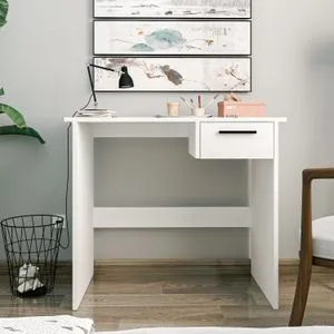 Guney - White White Study Desk