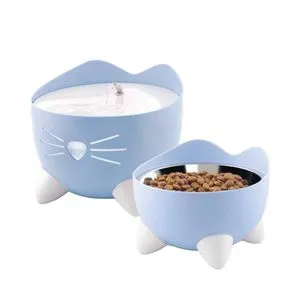 Hagen Catit Pixi Combo Pack fontana za mačke plava + filteri + posuda za hranu