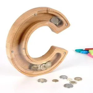HAKUMC Brown
White Decorative Penny Bank
