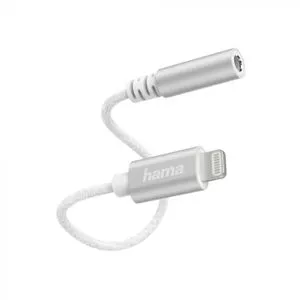 Hama iPhone Lightning Adapter na 3.5mm zenski dzek beli