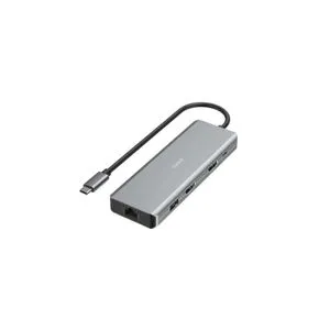 Hama USB-C hub, 9 portova, 2 x HDMI, USB-A, USB-C, LAN