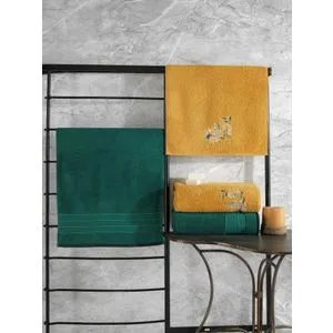 Hamam Setı Colorful - Green, Yellow Green
Yellow Towel Set (4 Pieces)