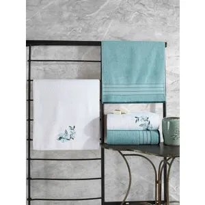 Hamam Setı Colorful - Mint, White Mint
White Towel Set (4 Pieces)