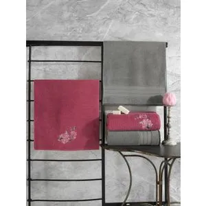 Hamam Set Colorful - Sivi, Roze Sivi