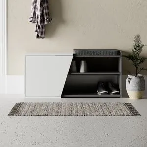 Hanah Home cipelarnik Fiona Bench, 104,6 cm, antracit / beli