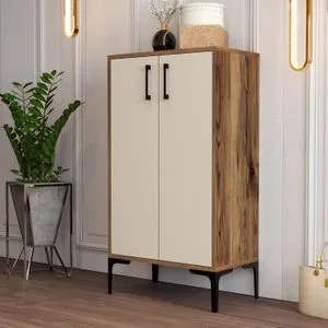 Hanah Home cipelarnik Prag, 60 cm, orah / krem