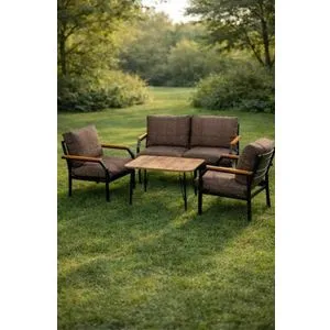 Hanah Home Duru baštenska garnitura, mink