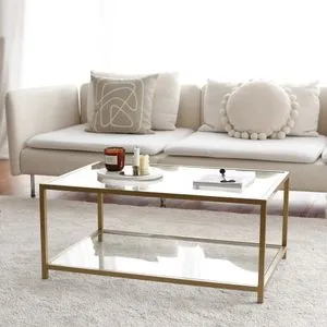 Hanah Home klub sto Astro, 90 cm, zlatni