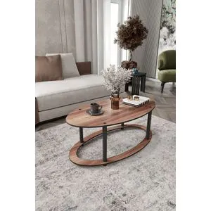 Hanah Home klub sto Hole Ellipse, 60 cm, orah