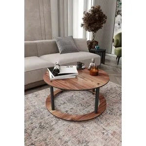 Hanah Home klub sto Hole Round, Ø 70 cm, orah