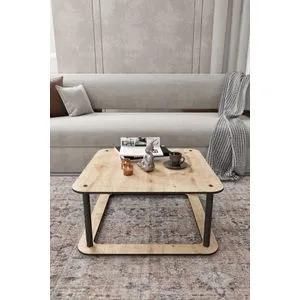 Hanah Home klub sto Hole Square, 70 cm, hrast
