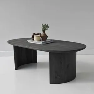 Hanah Home klub sto Hudson, 120 cm, antracit