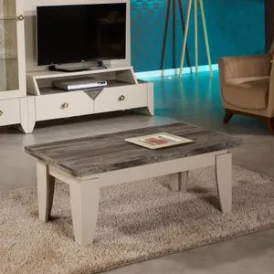 Hanah Home klub sto Lusso, 110 cm, bež