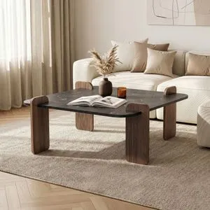 Hanah Home klub sto Marais, 117 cm, orah Lotus Venezia